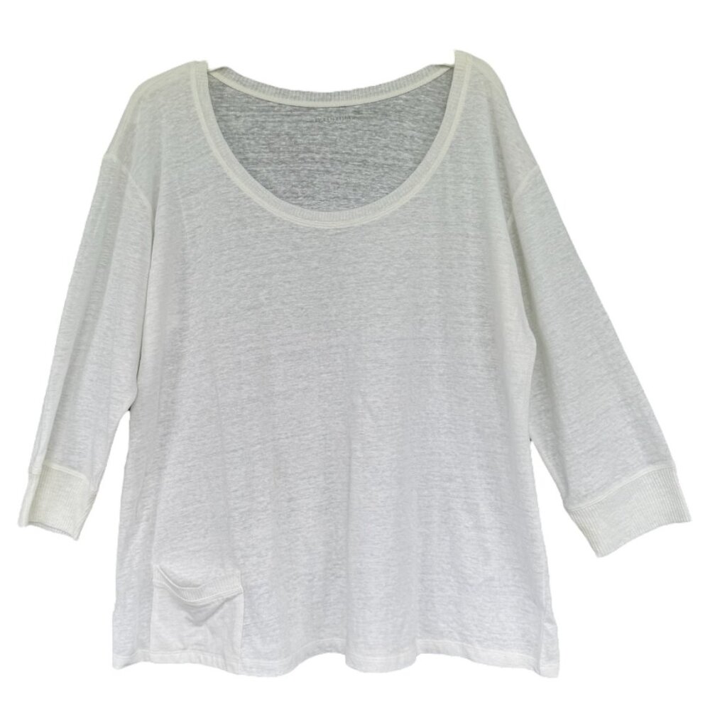 Eileen Fisher Linen Jersey Lightweight Sweater NWT